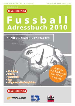 Fussball Adressbuch 2010