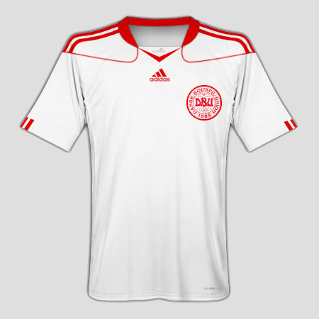 Dänemark Away 2010 - 2011 Adidas